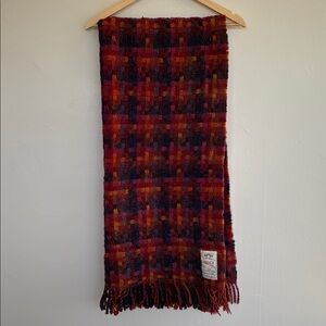 AVOCA The Mill Ireland Pure Wool Throw Blanket Donegal Color Block 60” x 60”